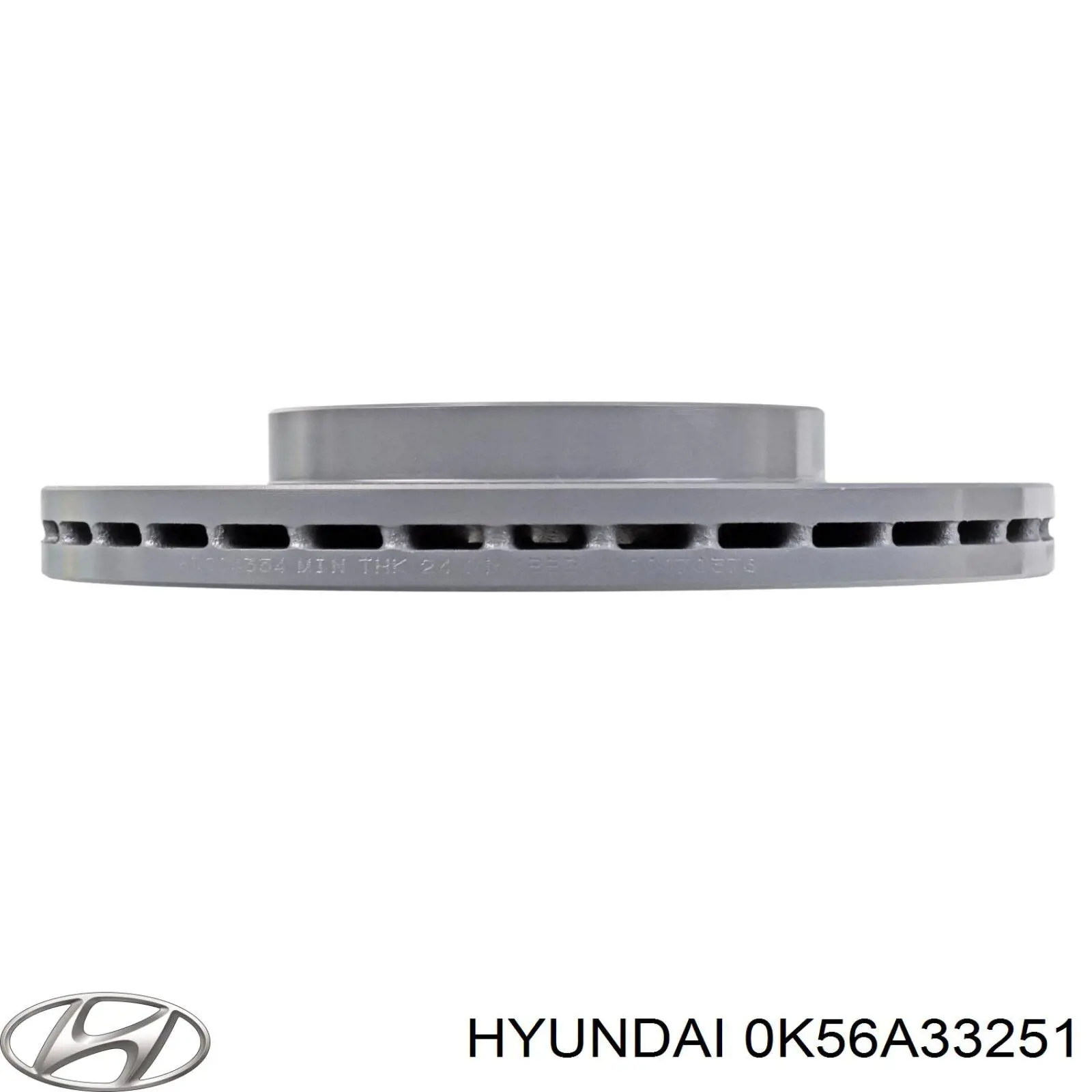 Диск переднього гальма Hyundai/Kia 0K56A33251 ціна, від 31.16 USD