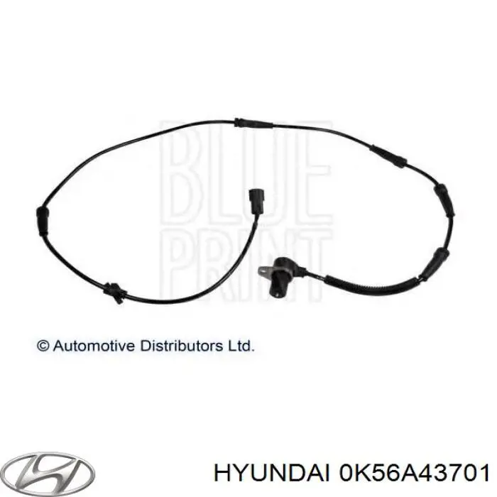 0K56A43701 Hyundai/Kia датчик абс (abs передній)
