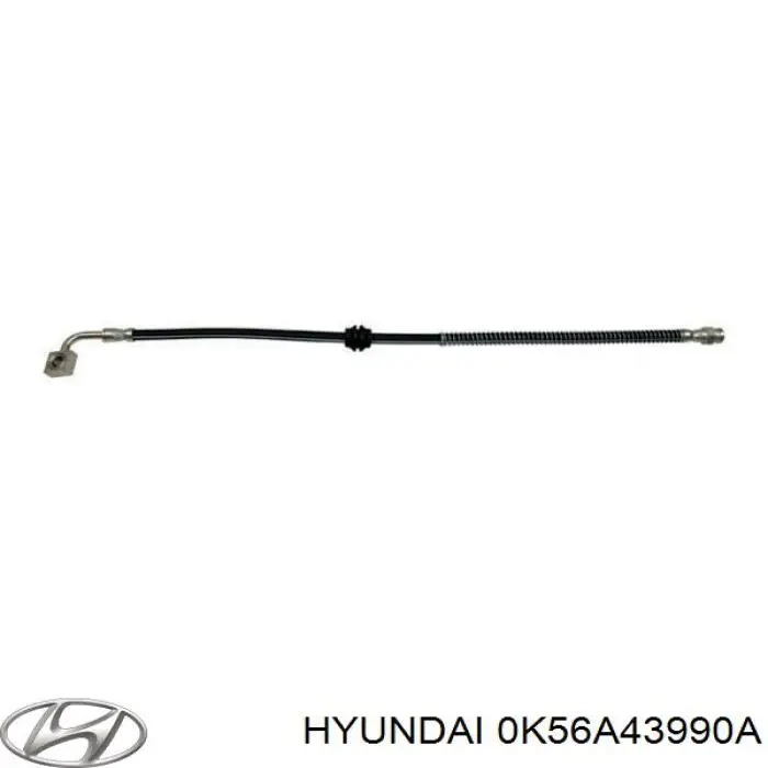 Шланг гальмівний передній, лівий Hyundai/Kia 0K56A43990A