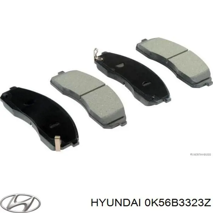 Передні тормозні колодки 0K56B3323Z Hyundai/Kia