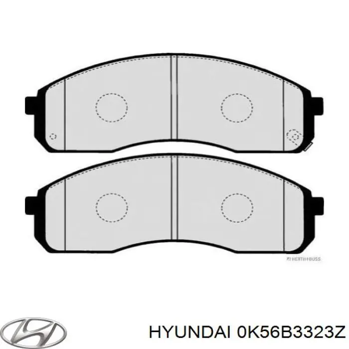 0K56B3323Z Hyundai/Kia Передні гальмівні колодки