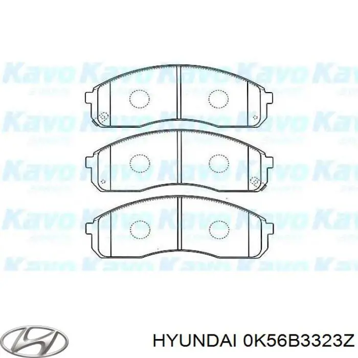 0K56B3323Z Hyundai/Kia Передні гальмівні колодки