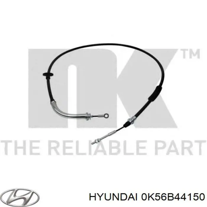 Трос стоянкового гальма передній Hyundai/Kia 0K56B44150 ціна, від 27.75 USD