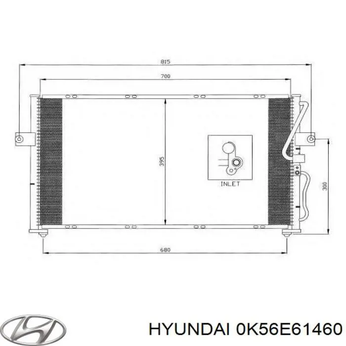 Купити 0K56E61460 Hyundai/Kia Радіатор системи охолодження кондиціонера