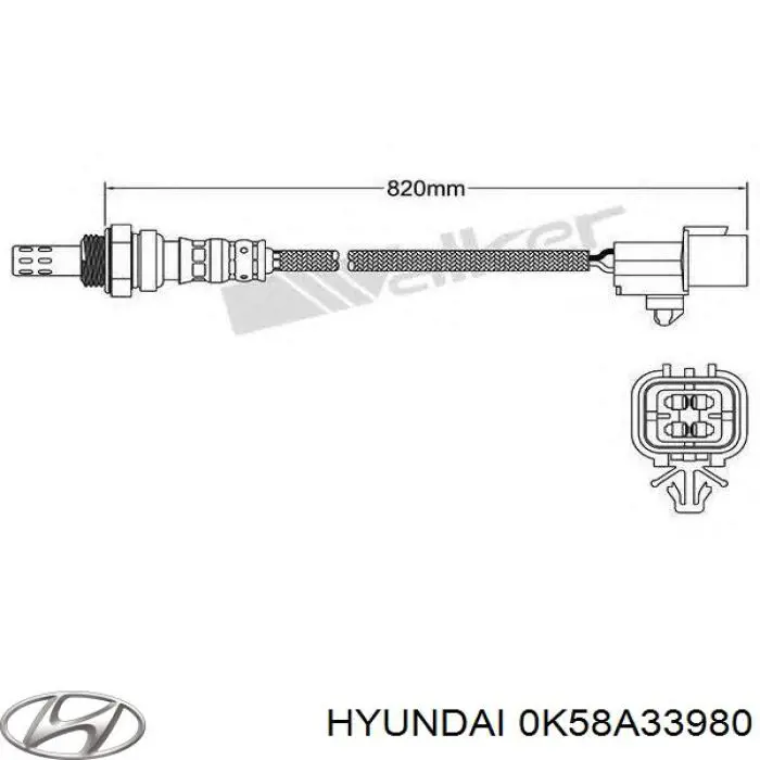 Супорт гальмівний, передній, правий Hyundai/Kia 0K58A33980