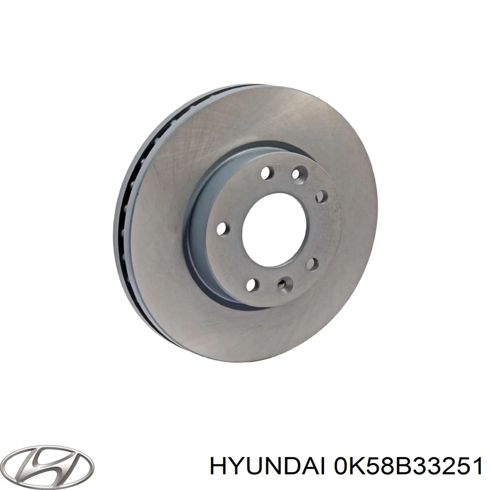 Диск гальмівний передній 0K58B33251 Hyundai/Kia