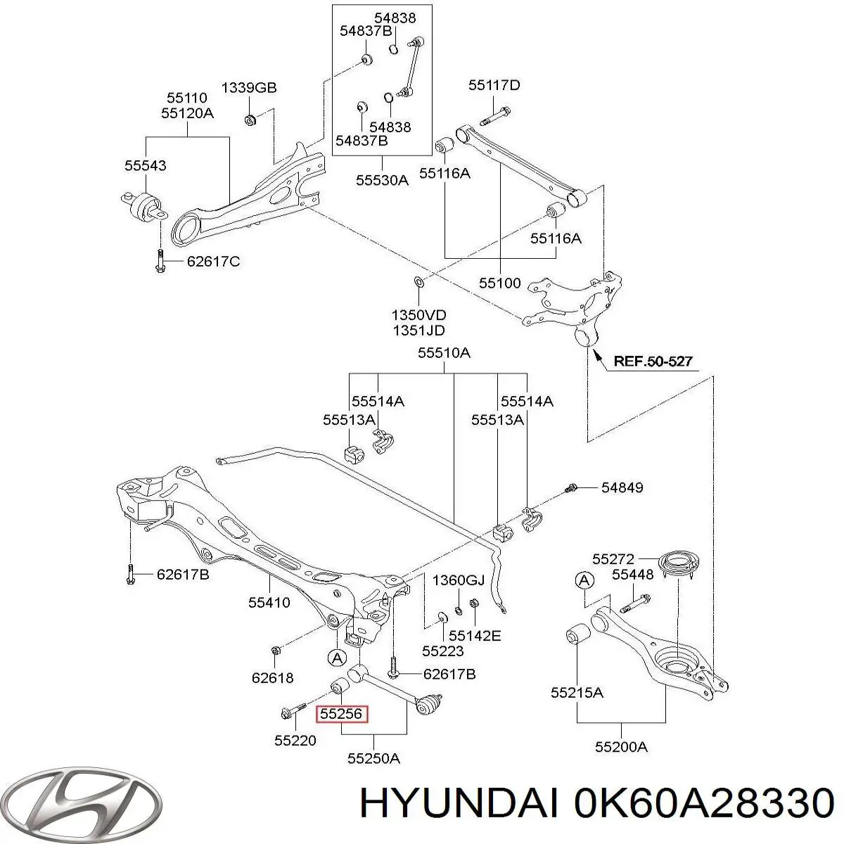 Втулка ресори Hyundai/Kia 0K60A28330 ціна, від 2.49 USD