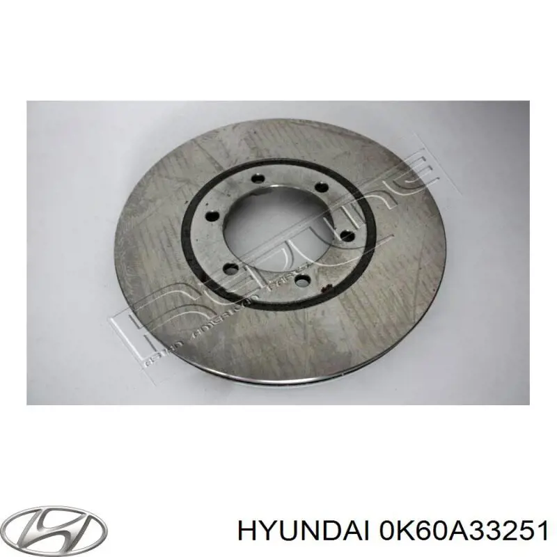 Гальмівні диски передні 0K60A33251 Hyundai/Kia