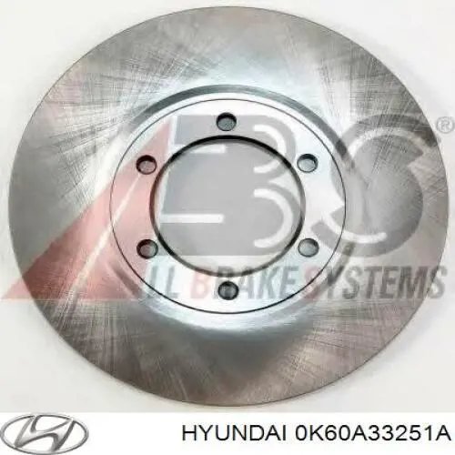 0K60A33251A Hyundai/Kia диск гальмівний передній