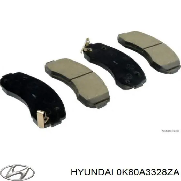 0K60A3328ZA Hyundai/Kia колодки гальмівні передні, дискові