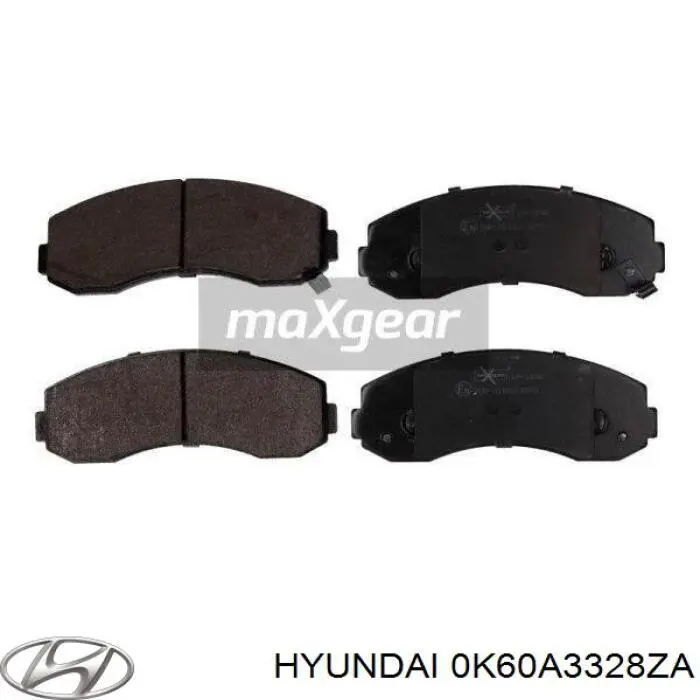 Гальмівні колодки Hyundai/Kia 0K60A3328ZA ціна, від 25.37 USD