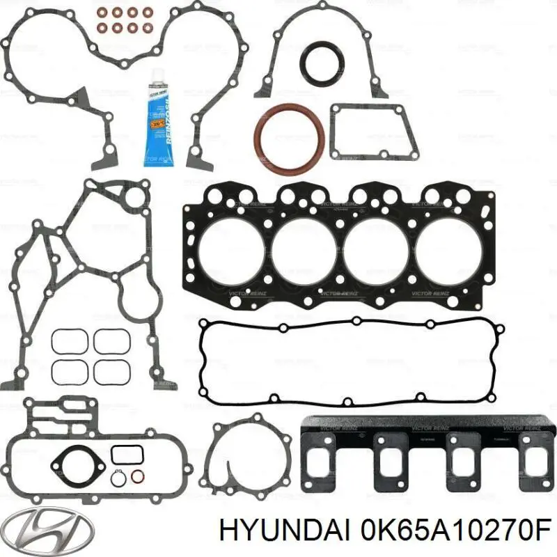 0K65A10270F Hyundai/Kia комплект прокладок двигуна, повний