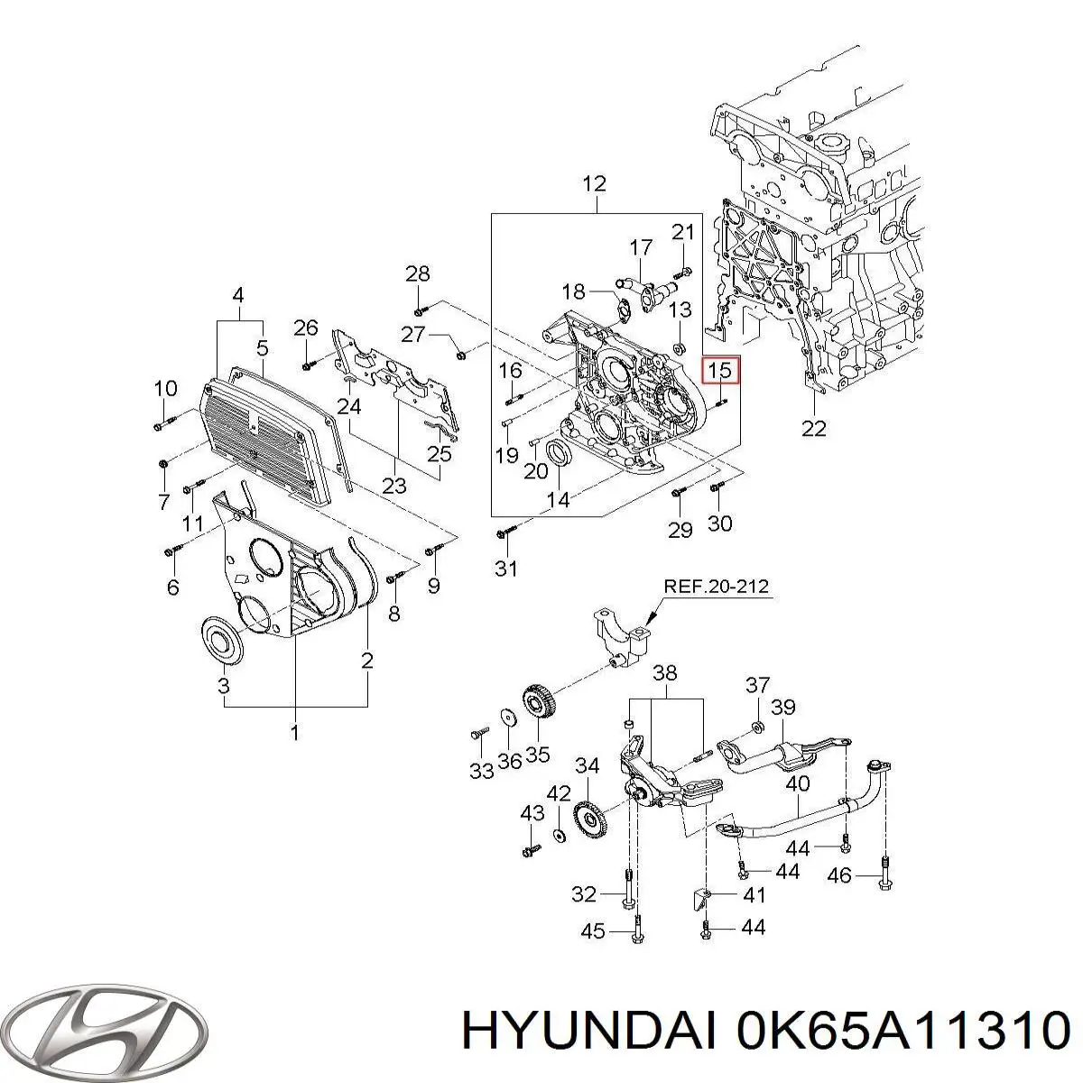 0K65A11310 Hyundai/Kia 
