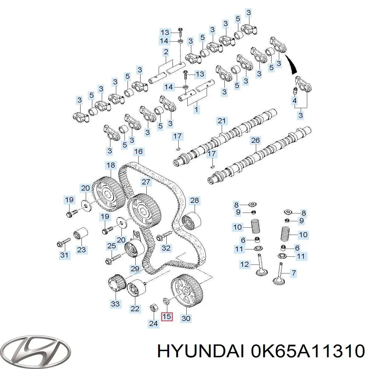  Hyundai/Kia 0K65A11310 ціна, від 8.26 USD