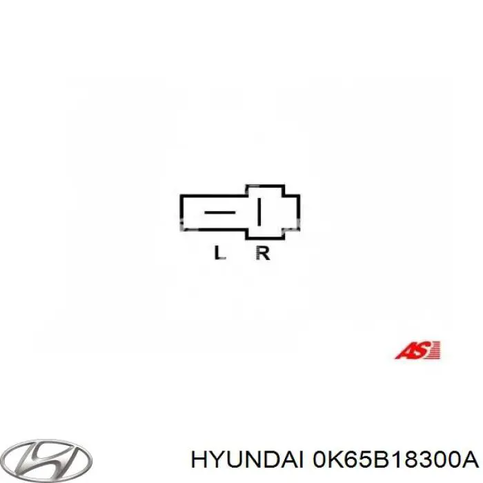 0K65A18300 Hyundai/Kia Авто генератор