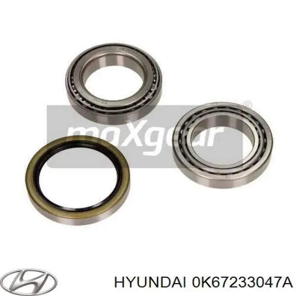 Підшипник ступиці передній, зовнішній Hyundai/Kia 0K67233047A
