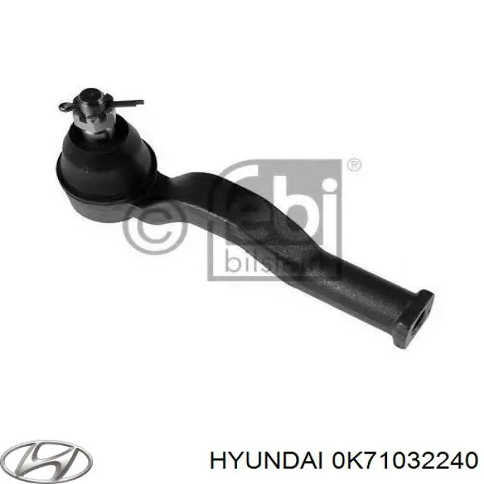 0K71032240 Hyundai/Kia Зовнішній наконечник рульової тяги