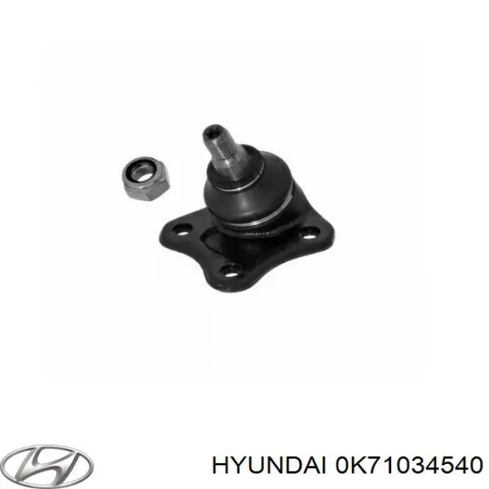 Кульова опора, верхня 0K71034540 Hyundai/Kia