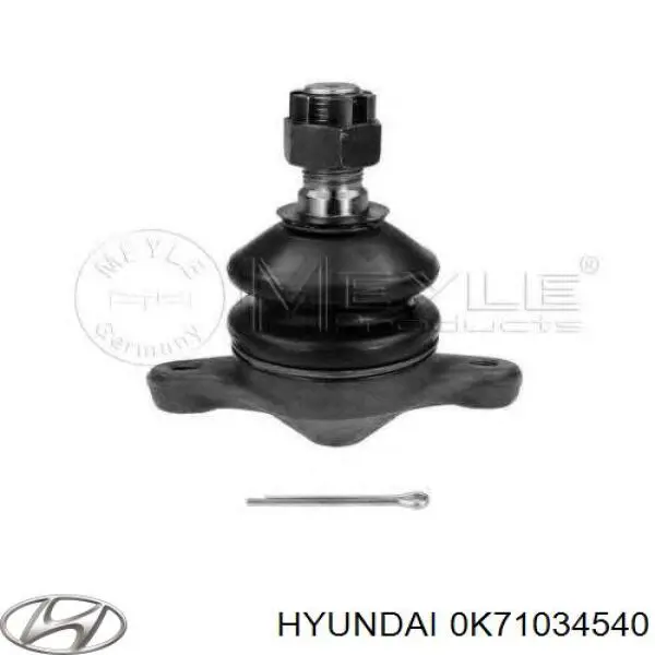 0K71034540 Hyundai/Kia Кульова опора, верхня