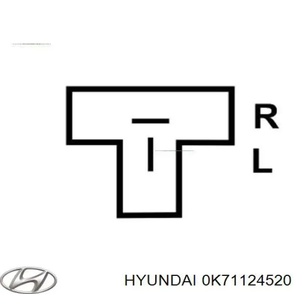 0K71124520 Hyundai/Kia Реле-регулятор (напруги)
