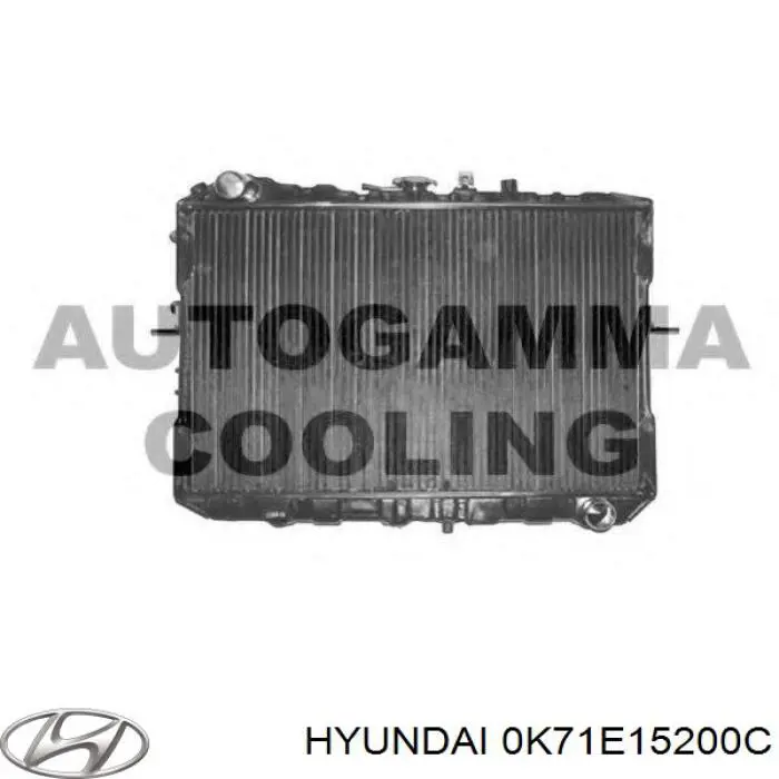 0K71E15200A Hyundai/Kia радіатор охолодження двигуна