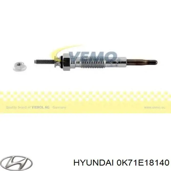 Свіча накалу Hyundai/Kia 0K71E18140 ціна, від 4.93 USD