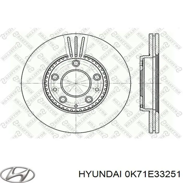 Купити 0K71E33251 Hyundai/Kia Ротор гальмівний