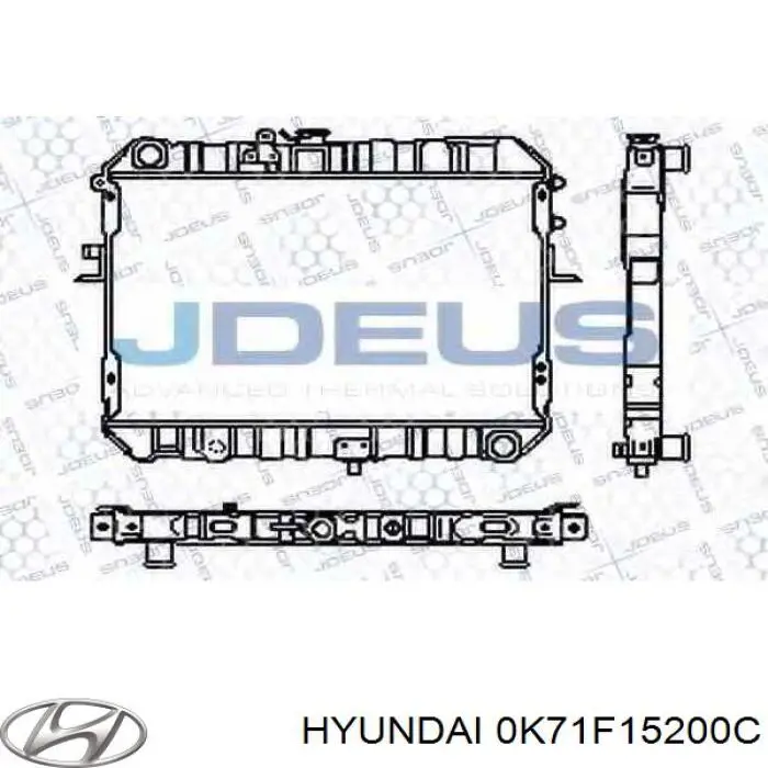 0K71F15200C Hyundai/Kia радіатор охолодження двигуна