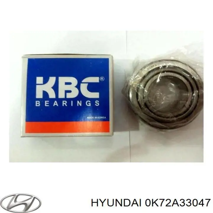 Підшипник маточини задньої, внутрішній Hyundai/Kia 0K72A33047