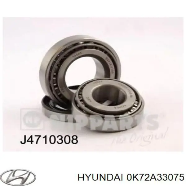 Підшипник задньої маточини зовнішній Hyundai/Kia 0K72A33075 ціна, від 7.65 USD