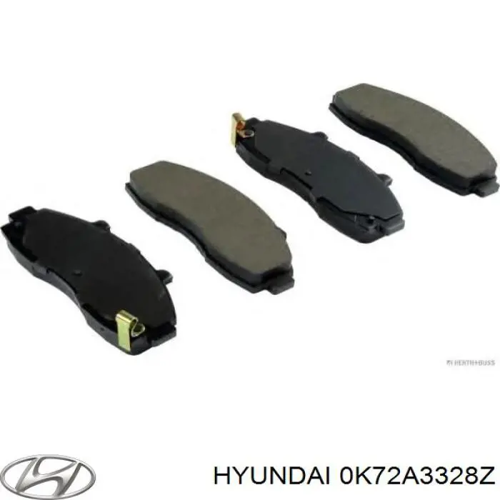 Передні тормозні колодки 0K72A3328Z Hyundai/Kia