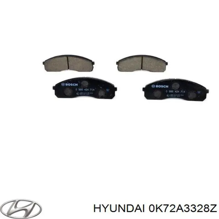 0K72A3328Z Hyundai/Kia Передні гальмівні колодки