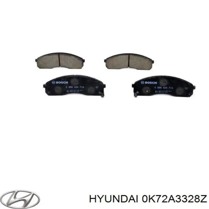 0K72A3328Z Hyundai/Kia Передні гальмівні колодки