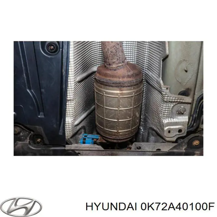 0K72A40100F Hyundai/Kia Глушник, задня частина