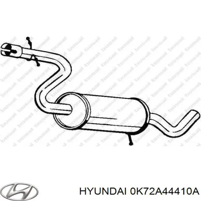 0K72A44410C Hyundai/Kia трос ручного гальма задній, правий/лівий