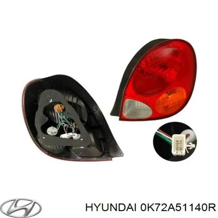 0K72A51140R Hyundai/Kia Ліхтар задній правий