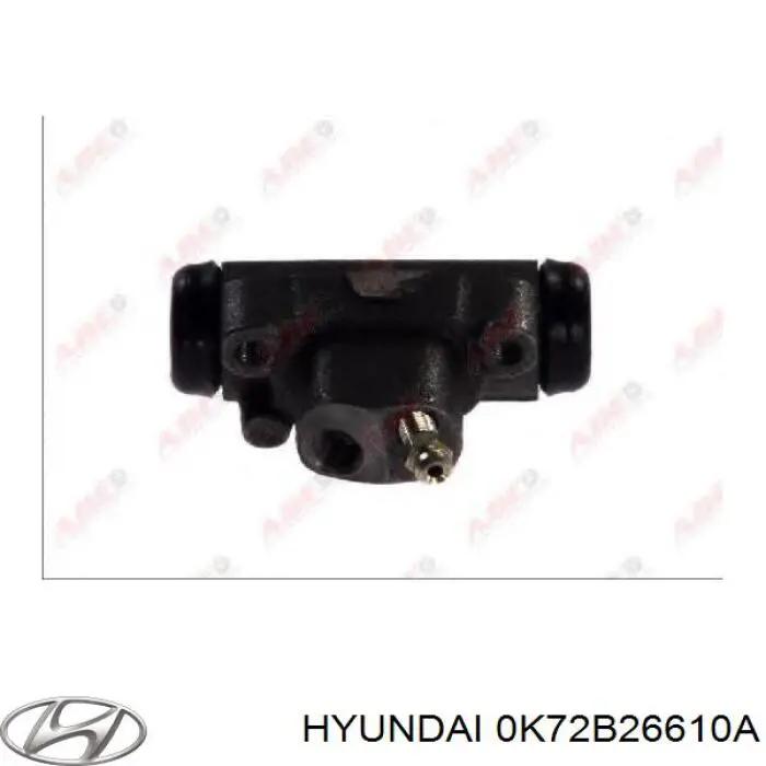 Циліндр гальмівний колісний/робітник, задній 0K72B26610A Hyundai/Kia