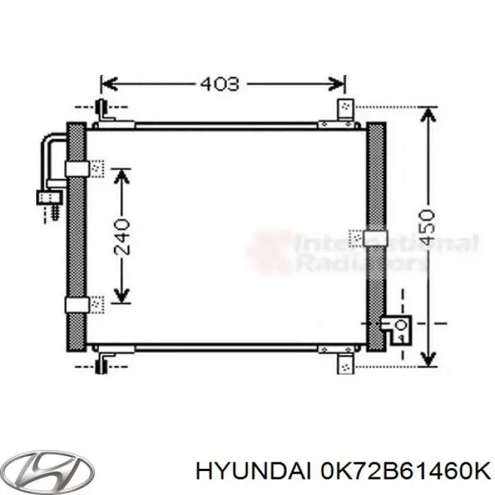  Hyundai/Kia 0K72B61460K ціна, від 83.70 USD