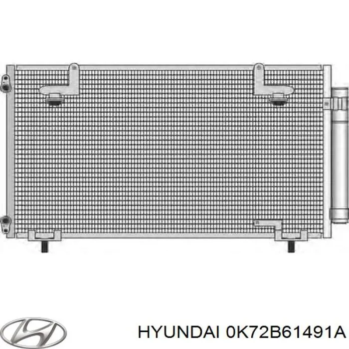 Купити 0K72B61491A Hyundai/Kia Радіатор системи охолодження кондиціонера