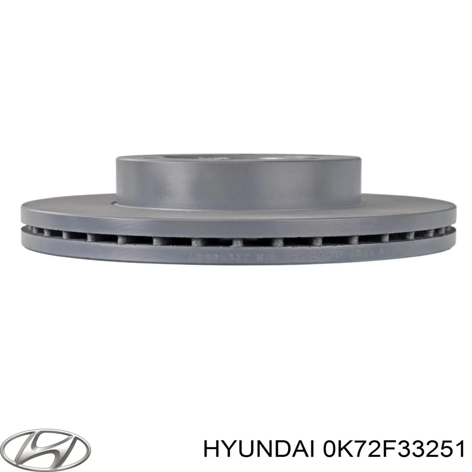 Гальмівні диски передні 0K72F33251 Hyundai/Kia