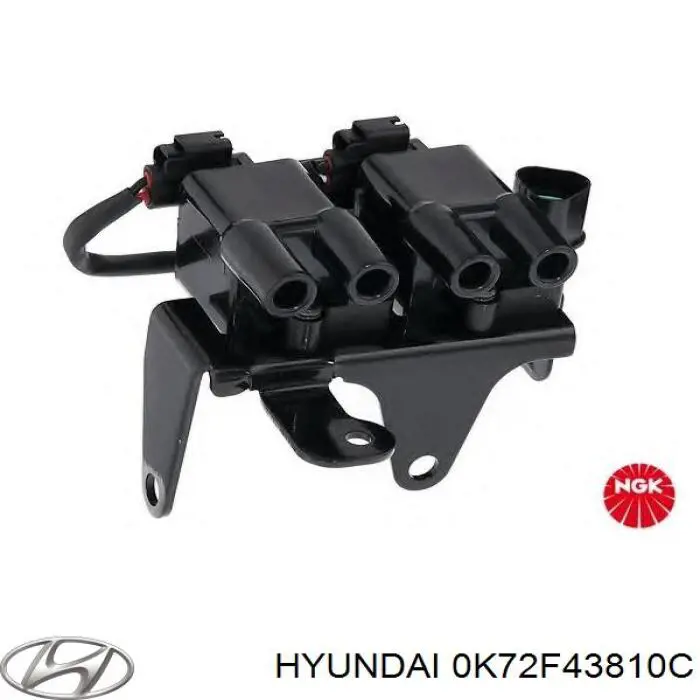 Гальмівні шланги передні 0K72F43810C Hyundai/Kia
