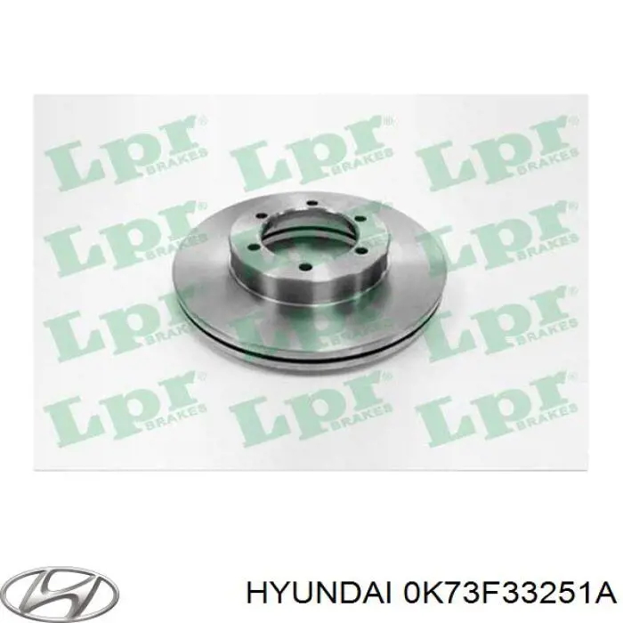 Диск гальмівний передній Hyundai/Kia 0K73F33251A
