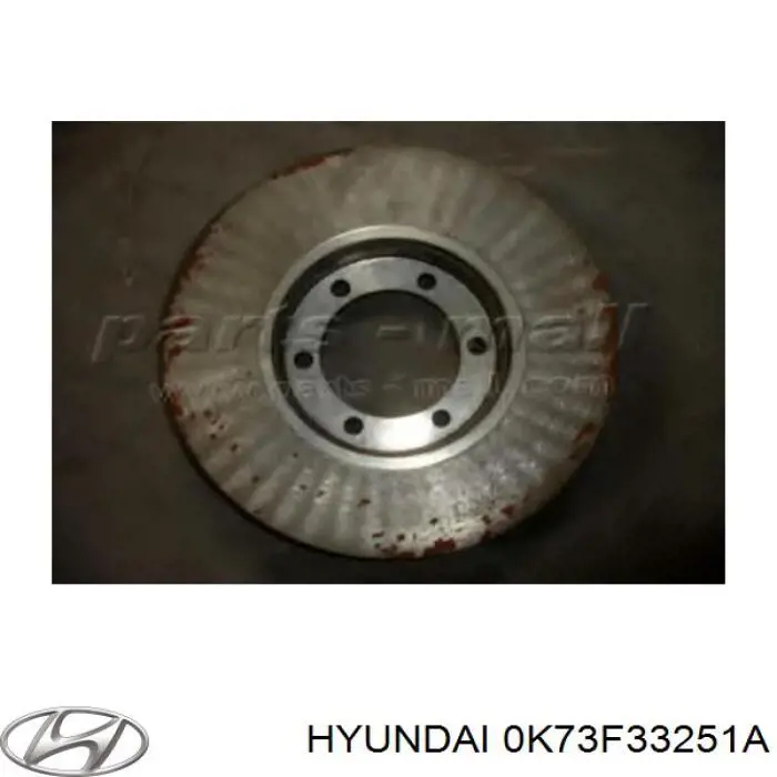 0K73F33251A Hyundai/Kia Гальмо дискове переднє