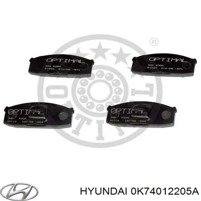 Ремінь ГРМ 0K74012205A Hyundai/Kia