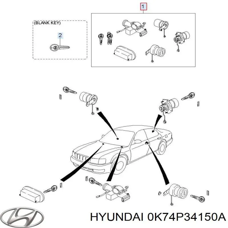 0K74P34150A Hyundai/Kia стійка стабілізатора переднього