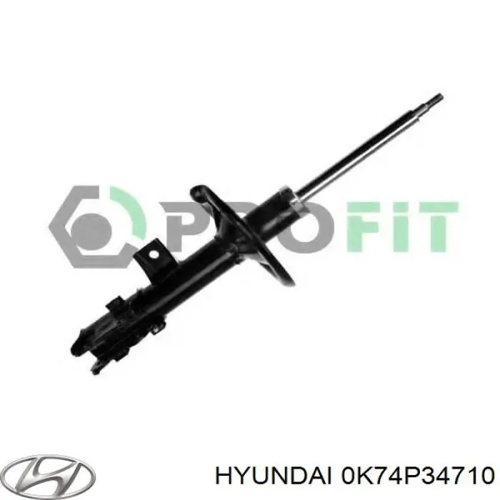 Амортизатор передній, правий Hyundai/Kia 0K74P34710A ціна, від 24.25 USD