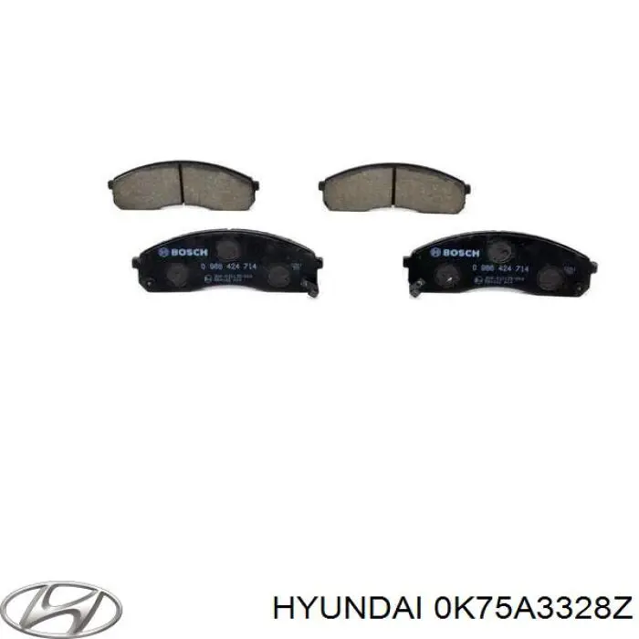 Тормозні колодки Hyundai/Kia 0K75A3328Z