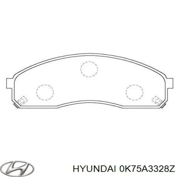 0K75A3328Z Hyundai/Kia Передні гальмівні колодки