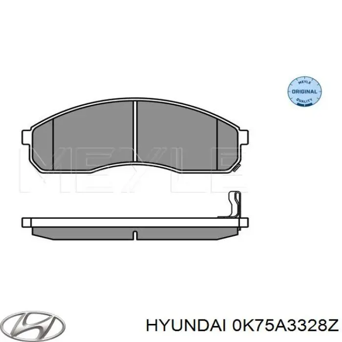 0K75A3328Z Hyundai/Kia Передні гальмівні колодки