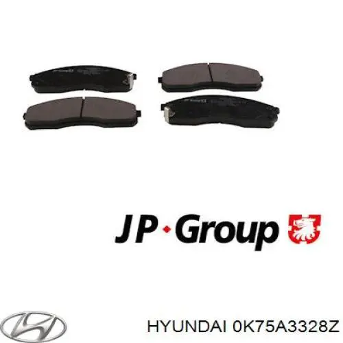 Гальмівні колодки Hyundai/Kia 0K75A3328Z ціна, від 20.46 USD